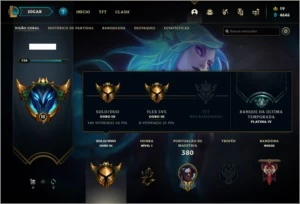 Conta ouro 3 com 116 champs e 76 skins - League of Legends LOL