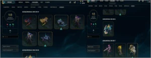 Conta de lol plat 3| 76 skins|Valorant OURO II INCLUSO! - League of Legends