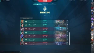 Conta VALORANT e LOL muitas skins