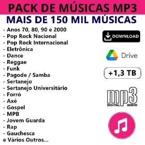 Pack de Músicas - Mais de 150 Mil músicas envio automático