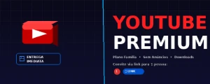 Youtube Premium Na Sua Conta - Link Família - 1 Mes - Assinaturas e Premium