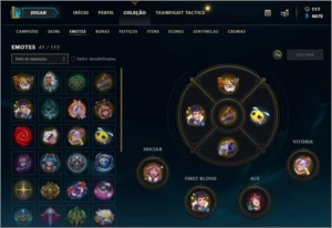 Conta Platina IV (Quase todos os campeões, muitas skins) - League of Legends LOL