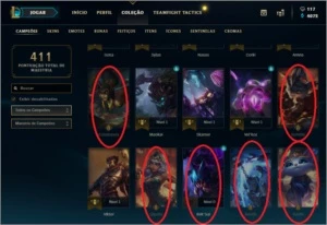 Conta Platina IV (Quase todos os campeões, muitas skins) - League of Legends LOL