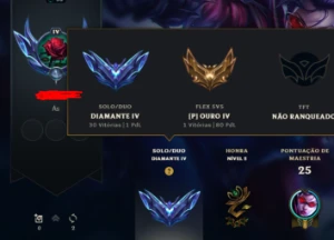 Conta Diamante Iv Solo Duo Padrão Enjoy 4 - League of Legends LOL