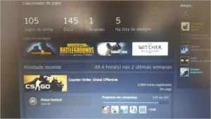 Conta Steam 7 anos com 105 jogos