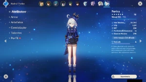 Conta Genshim impact AR-60 + 16 5 estrelas + Armas - Outros