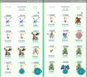 Conta de Pokémon GO