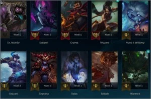 Conta diamante IV em 2 filas 52 champions 28 skins - League of Legends LOL