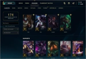 Conta diamante IV em 2 filas 52 champions 28 skins - League of Legends LOL