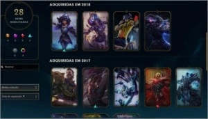 Conta diamante IV em 2 filas 52 champions 28 skins - League of Legends LOL
