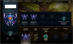 Conta diamante IV em 2 filas 52 champions 28 skins - League of Legends LOL