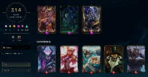 Conta LoL - EX CHALLENGER - PAX TF  314 Skins - 747 Icones - League of Legends