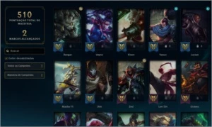 Conta de LoL completíssima - League of Legends