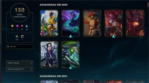 conta de lol e valorant