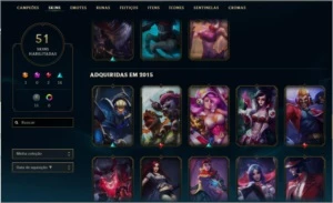 Lol Conta Gold 3 Com 51Skins - League of Legends