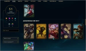 Lol Conta Gold 3 Com 51Skins - League of Legends