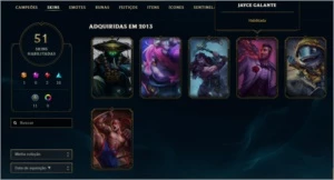 Lol Conta Gold 3 Com 51Skins - League of Legends