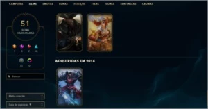 Lol Conta Gold 3 Com 51Skins - League of Legends