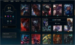 Lol Conta Gold 3 Com 51Skins - League of Legends