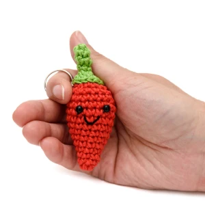 Chaveiro Pimenta Amigurumi - Artesanato e Personalizados