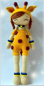 Receita em PDF - Boneca Girafinha Amigurumi