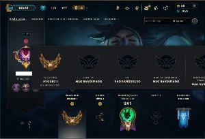Ouro 1 com 75 Champs e 28 Skins