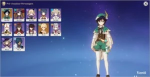 MONA + VENTI + ARCO DE AMOS AR30.TEM TODOS OS OCULUS - Genshin Impact