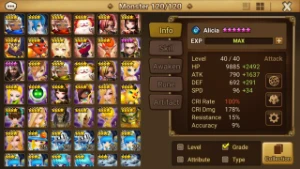 Summoners War Global 3 LDs Ragdoll + Kiki + EzioLight