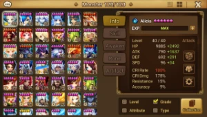 Summoners War Global 3 LDs Ragdoll + Kiki + EzioLight
