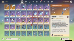 Genshin Impact - Ar45 , 5 Personagens T5 E 2 Armas T5 + Bis