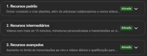 Verifico Recurso Intermediário no seu Canal do YouTube