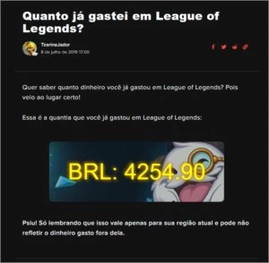 Conta De lol All Champs / 440 Skins - League of Legends