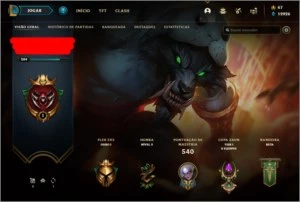 Conta De lol All Champs / 440 Skins - League of Legends