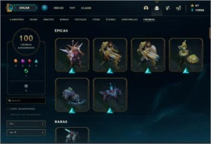 Conta De lol All Champs / 440 Skins - League of Legends