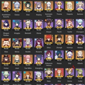 Ar 58 server Europeu - Genshin Impact