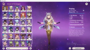 RaidenShogun+bis,Ganyu+bis,childe,Zhongli,cyno - Genshin Impact