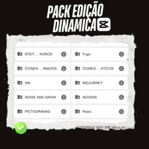 Pack edição dinâmica para CapCut 3.0 - Serviços Digitais