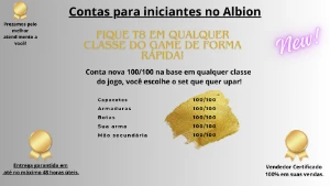 Conta Albion (NOVA) 100/100 - Albion Online