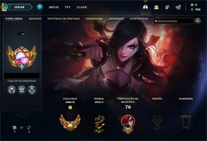 Conta Gold 4 (45 pdl) Level 66+ - League of Legends LOL