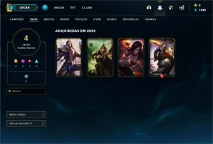 Conta Gold 4 (45 pdl) Level 66+ - League of Legends LOL