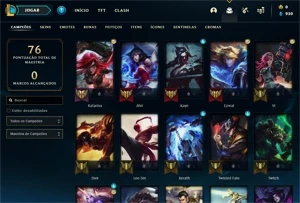 Conta Gold 4 (45 pdl) Level 66+ - League of Legends LOL