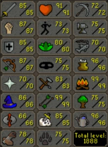 OSRS Account - Main - 108 CBT - 284 Quest Points