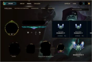 Conta League of Legends - Diamante 5 na Solo/Duo e Flex LOL