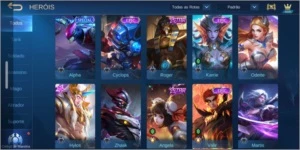 Conta mobile legendes 84 skins - Mobile Legends