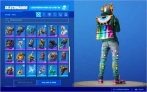 Conta Fortnite com tudo dos passes 5, 6, 7 e 8