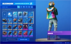 Conta Fortnite com tudo dos passes 5, 6, 7 e 8