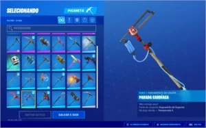 Conta Fortnite com tudo dos passes 5, 6, 7 e 8