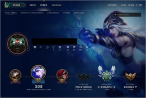 CONTA D4, 20 SKINS, 65 CHAMP, RUNADA MMR ALTO - League of Legends LOL