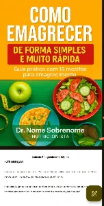 Ebook para emagrecer com 15 receitas de brinde - eBooks