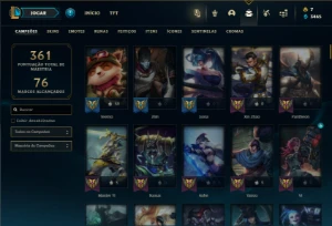 Ferro 2 com 135 Champs e 142 Skins - League of Legends LOL